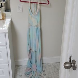 Kimchi Blue Pastel Maxi high low dress